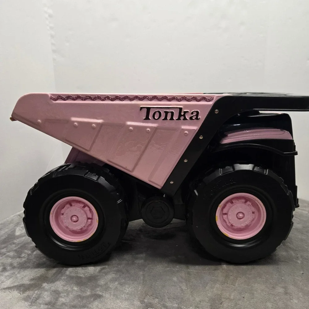 Tonka Mighty Dump Truck Pink Black Custom 2007 Hasbro Vintage Toy Vehicle
